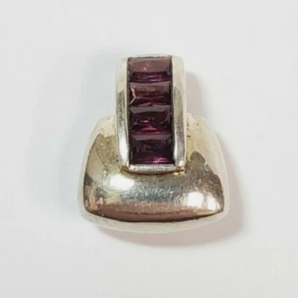 Pandora Jewelry - Pandora Silver Charm Amethyst Stones